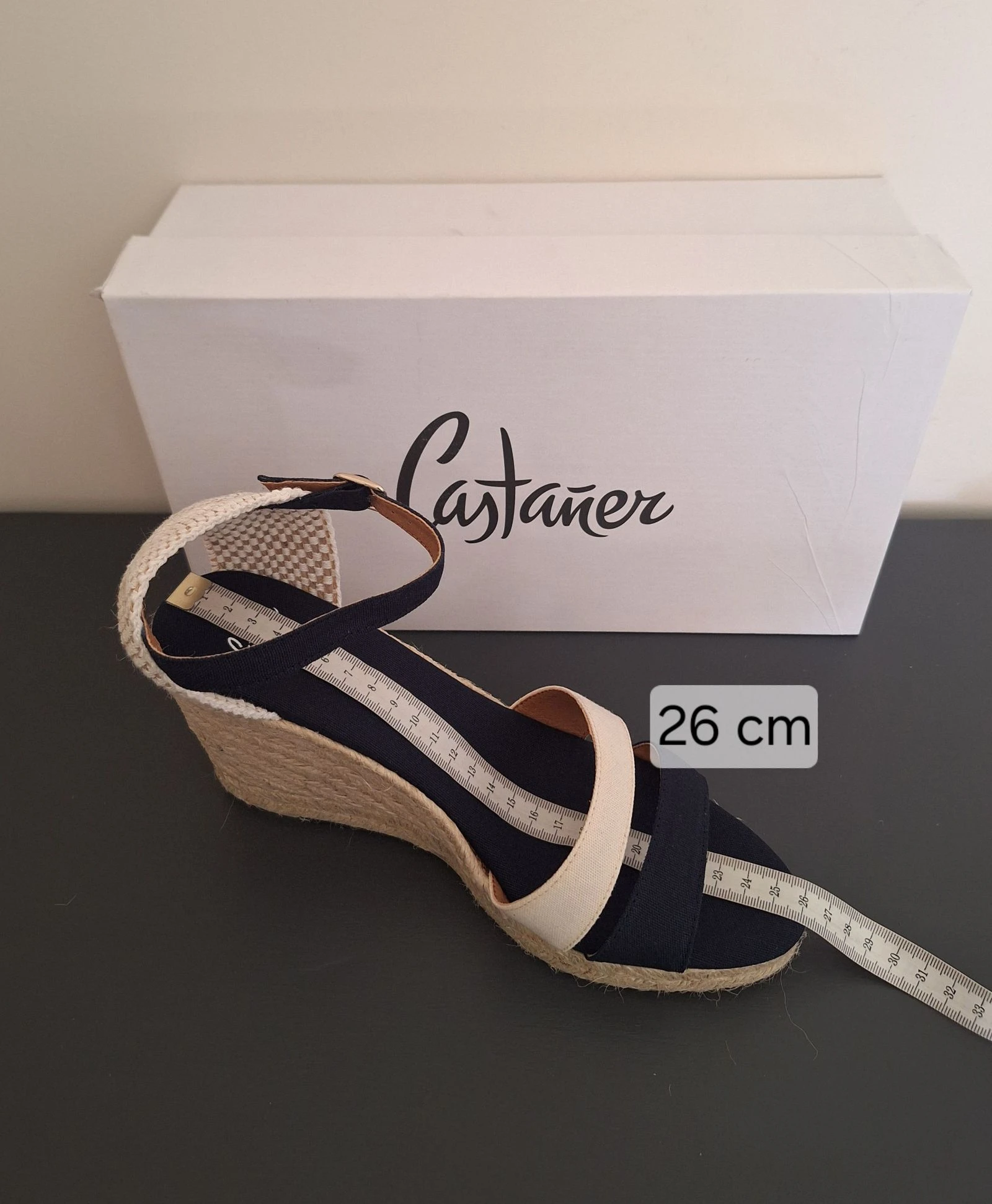 Castañer alpargatas con taño azul marino crema 41 – photo 5